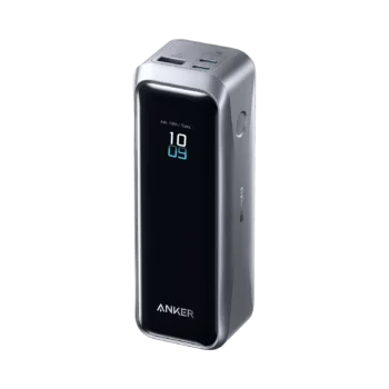 Power Bank (20K, 220W, Built-In USB-C Cable) - Black